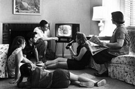 Family with TV in 1958